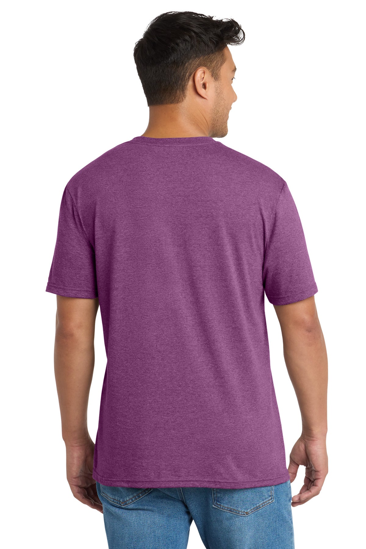 Custom Embroidered Port & Co T-Shirts  in Raspberry Heather