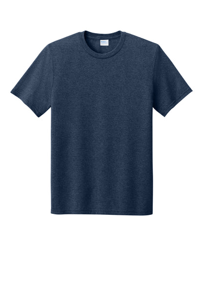 Custom Embroidered Port & Co T-Shirts  in Team Navy Heather