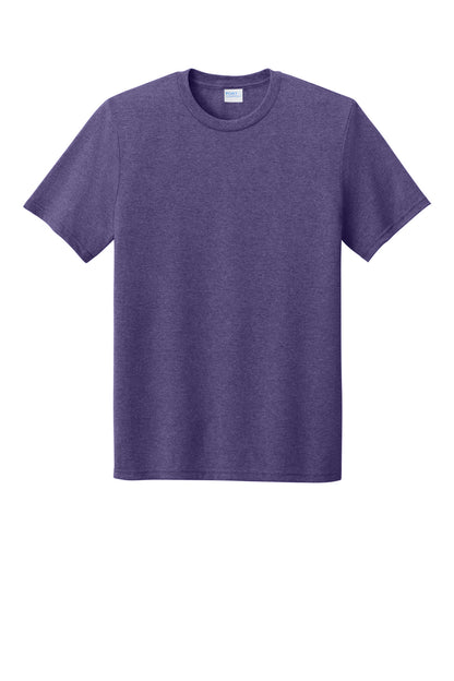 Custom Embroidered Port & Co T-Shirts  in Team Purple Heather