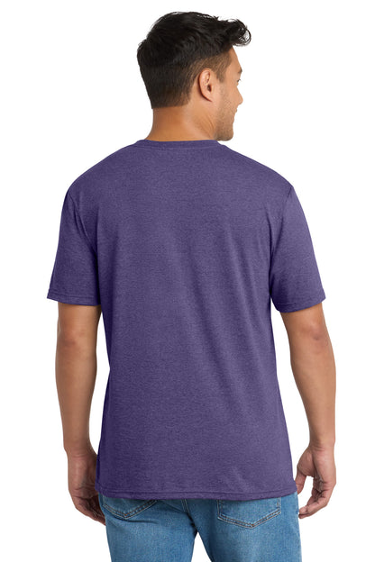 Custom Embroidered Port & Co T-Shirts  in Team Purple Heather