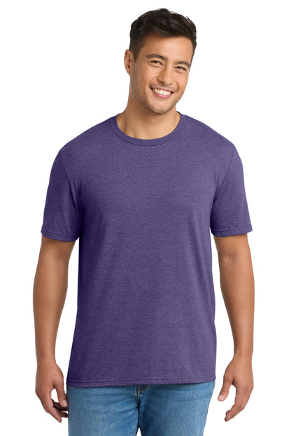 Custom Embroidered Port & Co T-Shirts  in Team Purple Heather