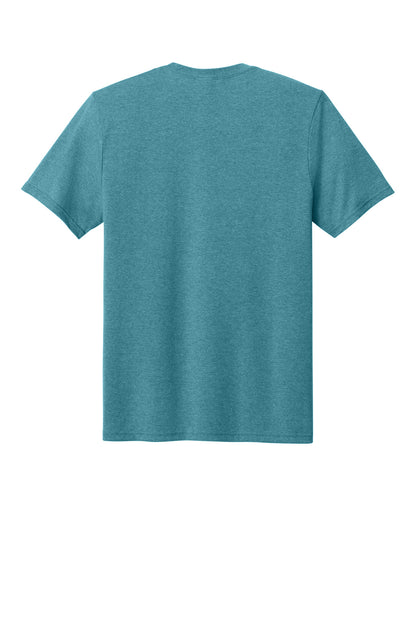 Custom Embroidered Port & Co T-Shirts  in Vivid Teal Heather