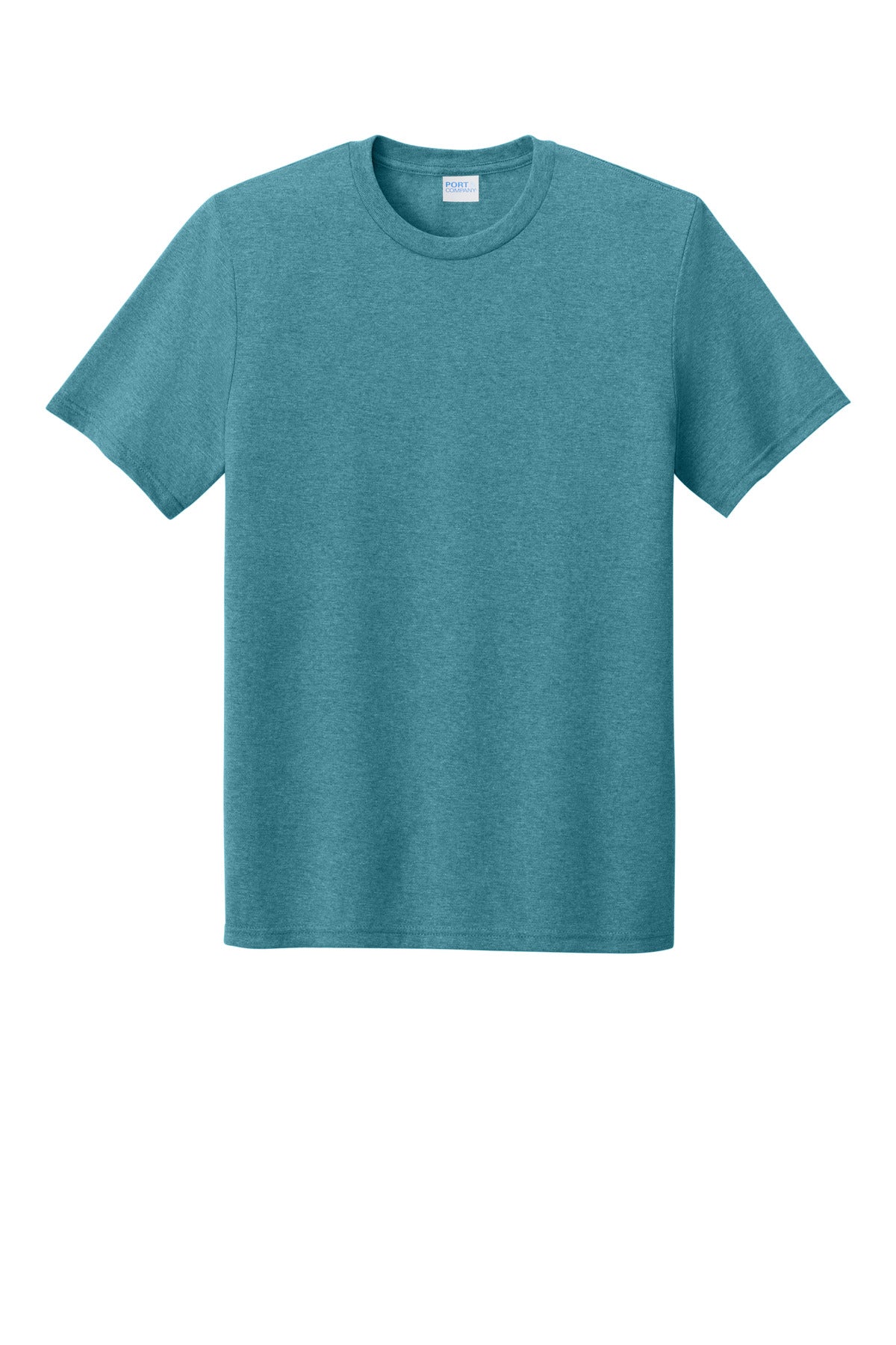 Custom Embroidered Port & Co T-Shirts  in Vivid Teal Heather