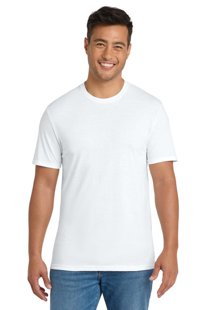 Custom Embroidered Port & Co T-Shirts  in White