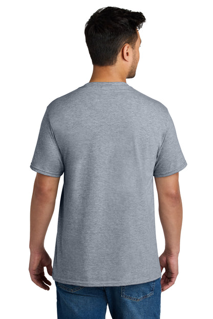 Custom Embroidered Port & Co T-Shirts  in Athletic Heather