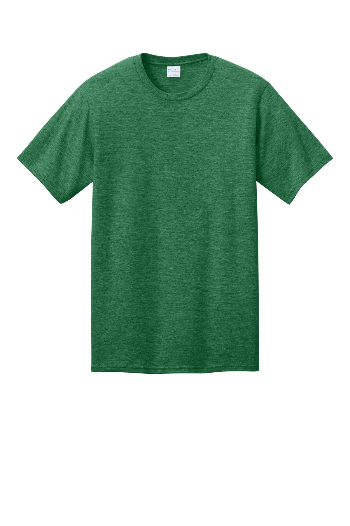 Custom Embroidered Port & Co T-Shirts  in Athletic Kelly Green Heather