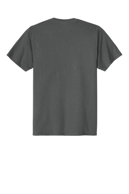 Custom Embroidered Port & Co T-Shirts  in Charcoal