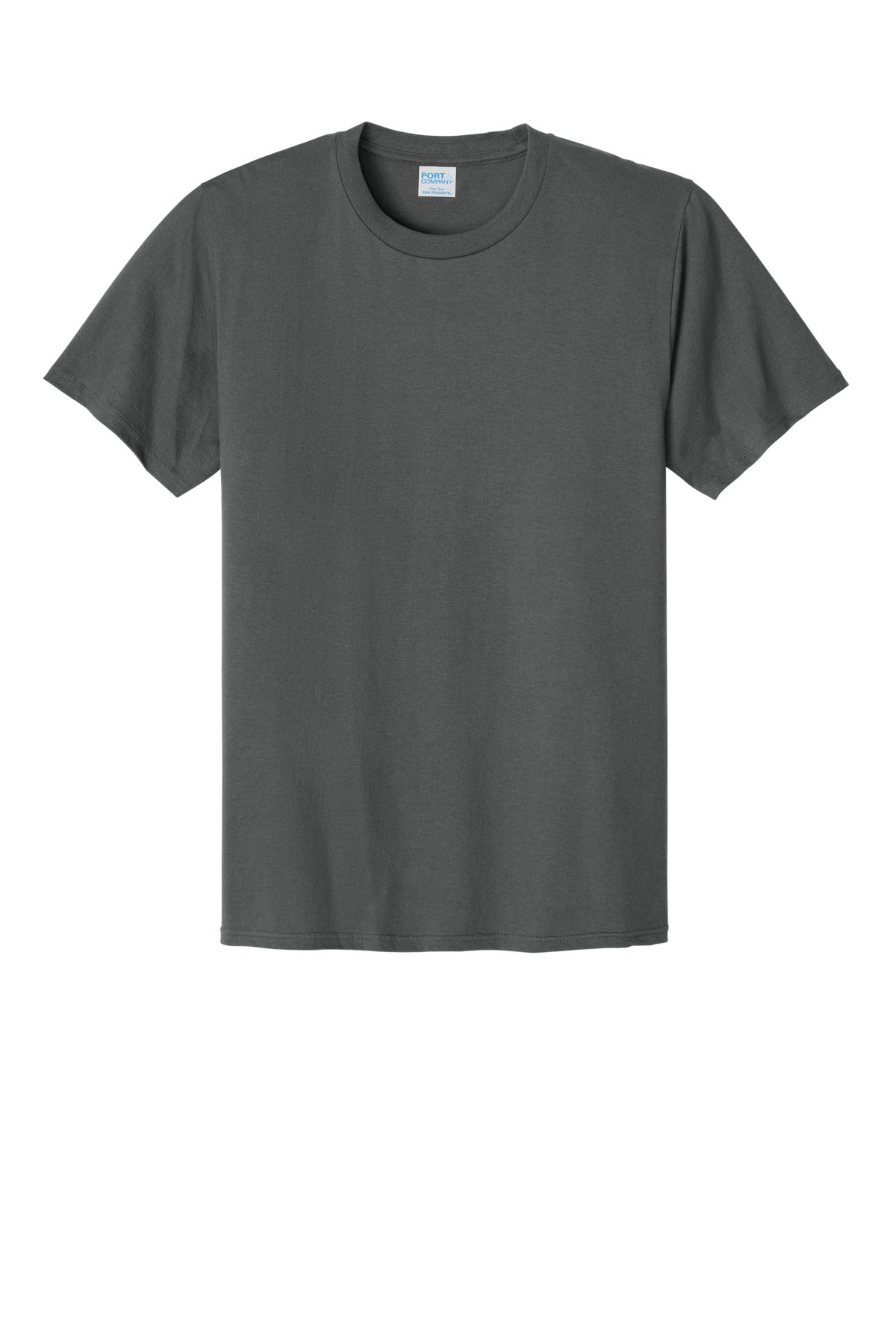 Custom Embroidered Port & Co T-Shirts  in Charcoal
