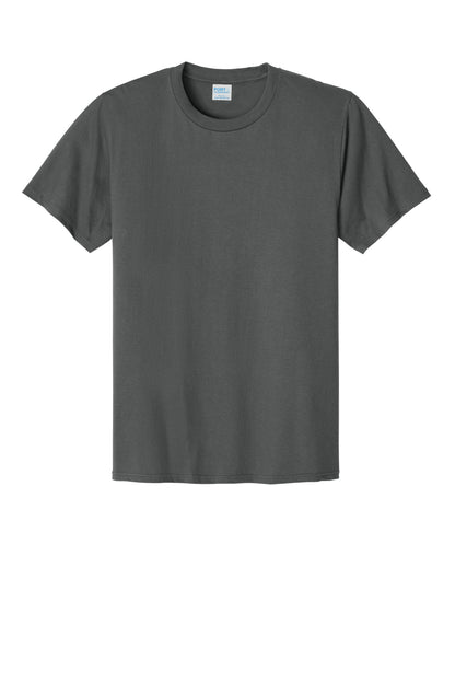 Custom Embroidered Port & Co T-Shirts  in Charcoal