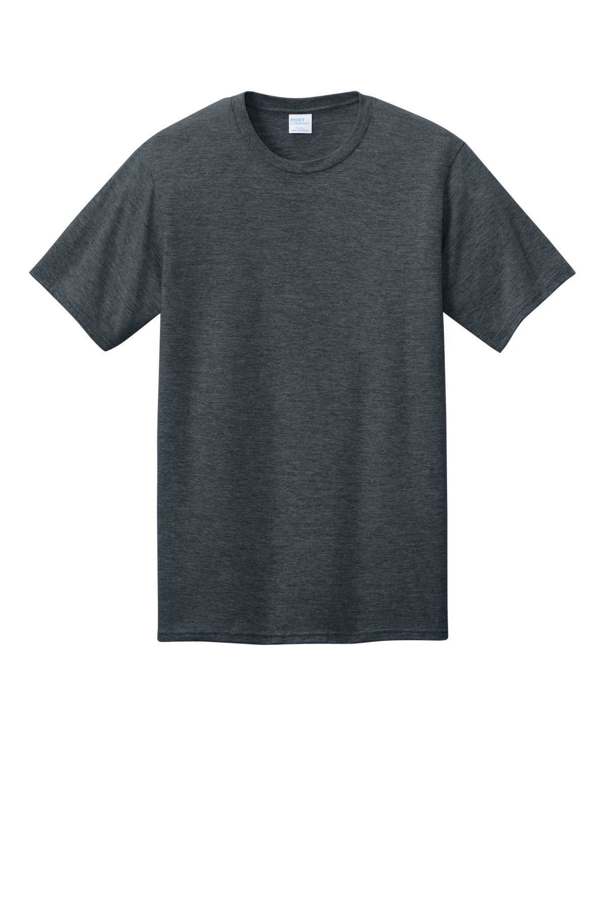 Custom Embroidered Port & Co T-Shirts  in Dark Heather Grey