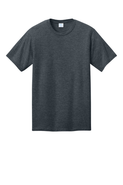 Custom Embroidered Port & Co T-Shirts  in Dark Heather Grey