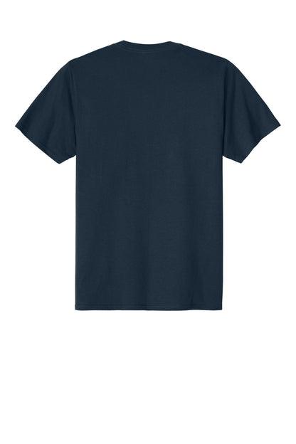 Custom Embroidered Port & Co T-Shirts  in Deep Navy