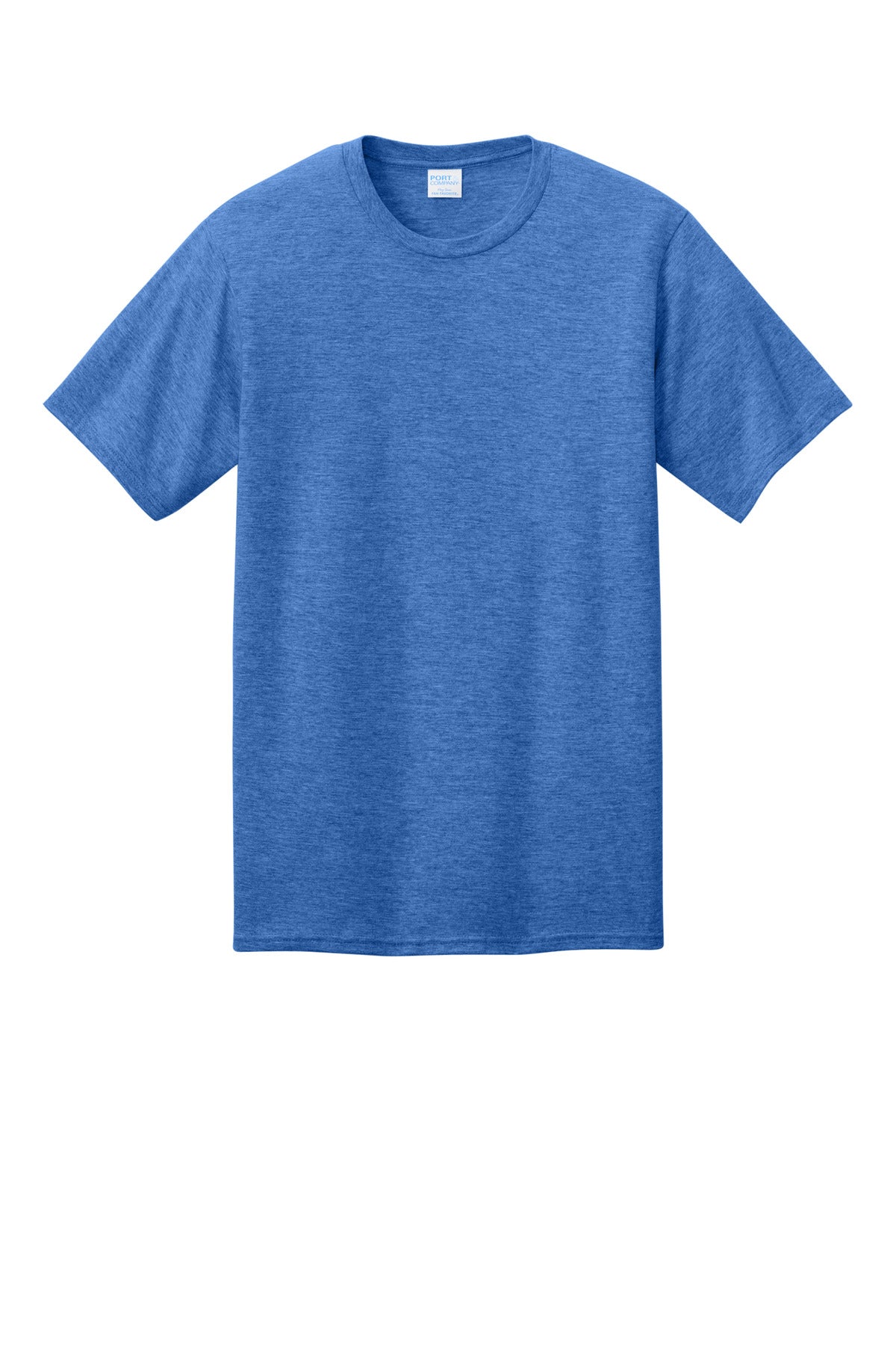 Custom Embroidered Port & Co T-Shirts  in Heather Royal