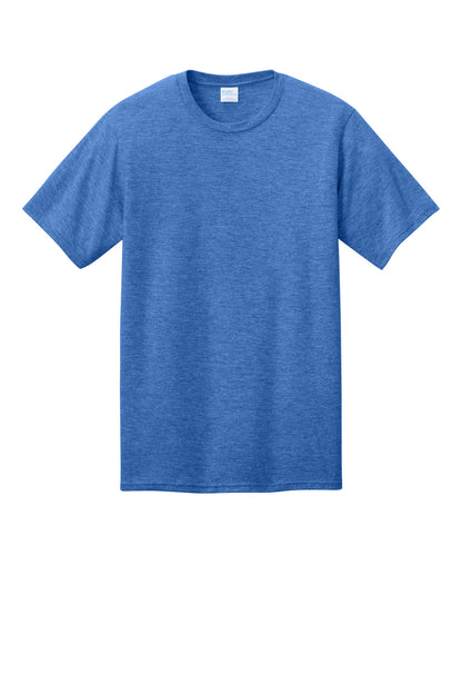 Custom Embroidered Port & Co T-Shirts  in Heather Royal