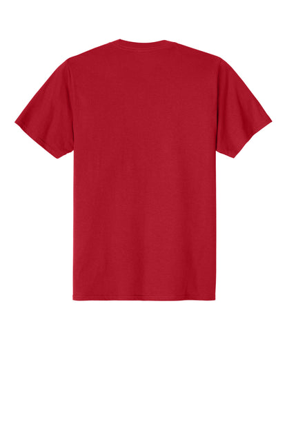 Custom Embroidered Port & Co T-Shirts  in Red