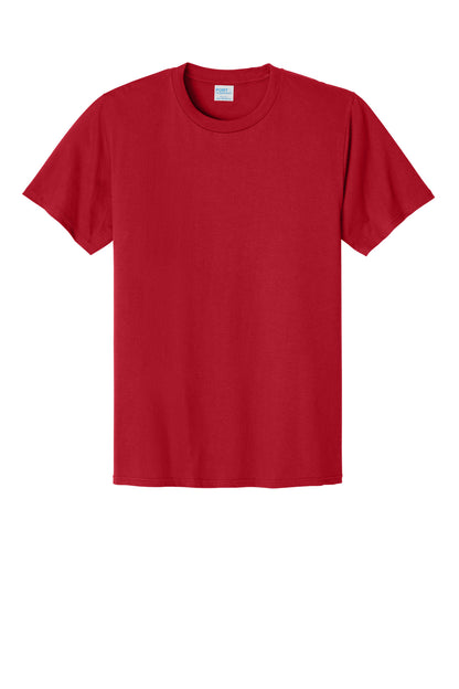 Custom Embroidered Port & Co T-Shirts  in Red