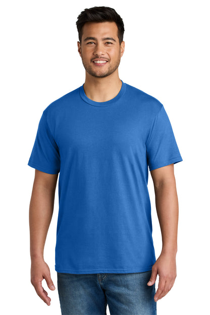 Custom Embroidered Port & Co T-Shirts  in Royal