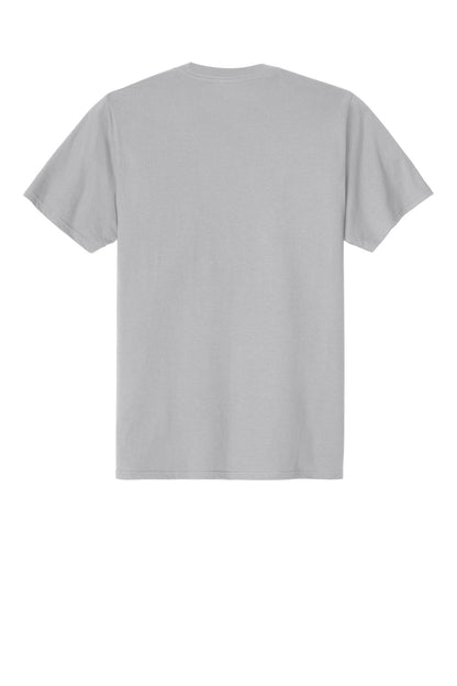 Custom Embroidered Port & Co T-Shirts  in Silver