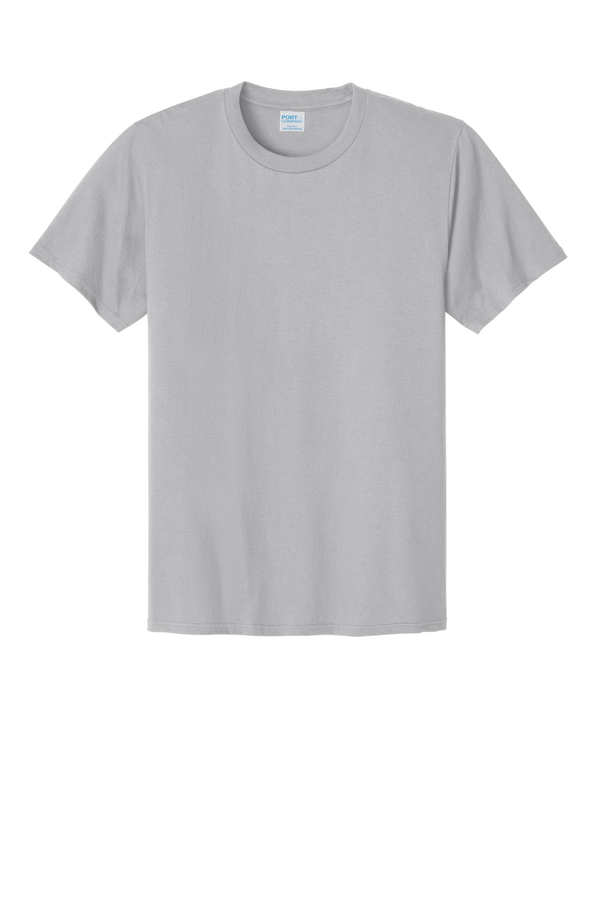 Custom Embroidered Port & Co T-Shirts  in Silver