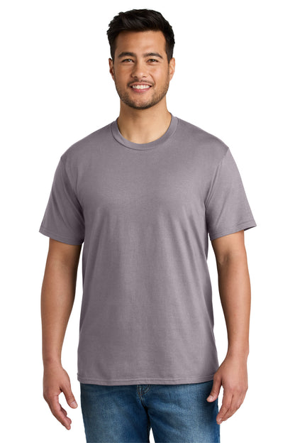 Custom Embroidered Port & Co T-Shirts  in Smoky Amethyst