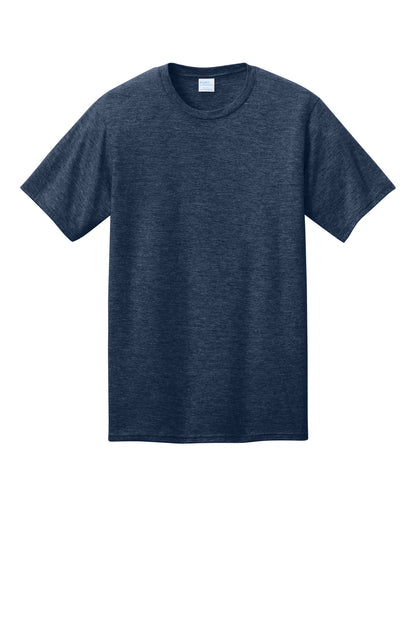 Custom Embroidered Port & Co T-Shirts  in Team Navy Heather
