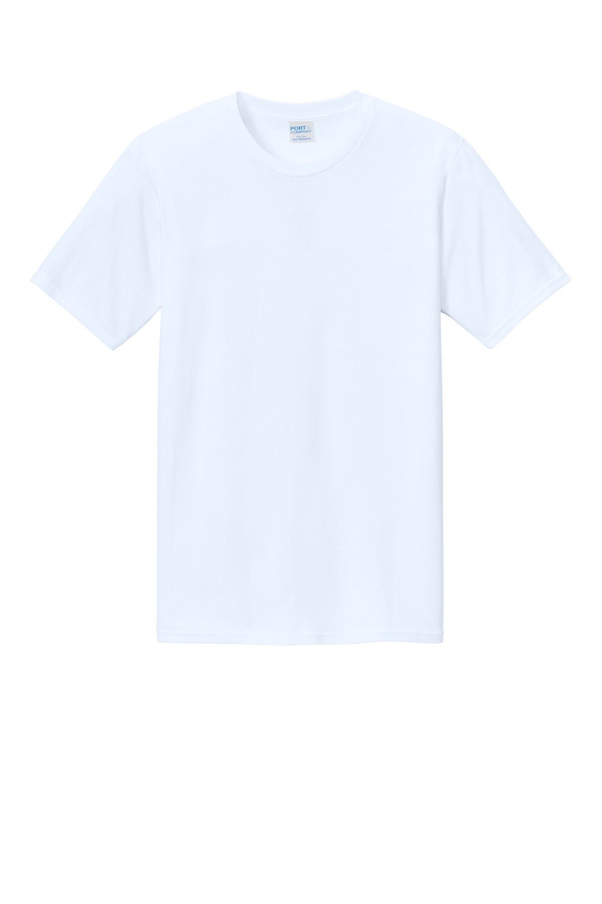 Custom Embroidered Port & Co T-Shirts  in White
