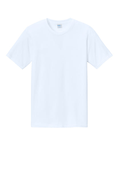 Custom Embroidered Port & Co T-Shirts  in White