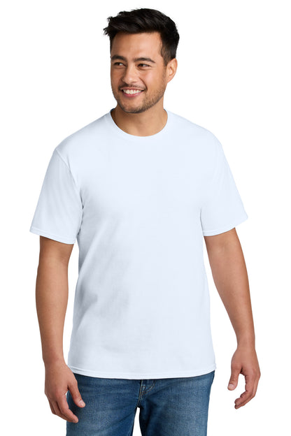 Custom Embroidered Port & Co T-Shirts  in White