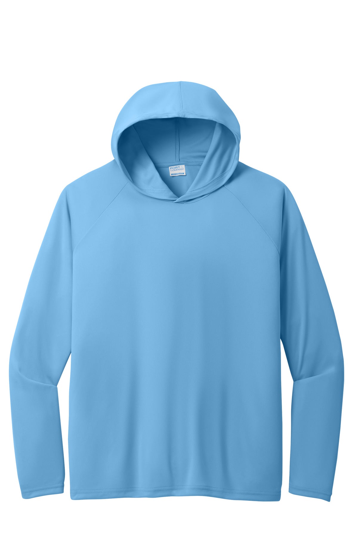 Custom Embroidered Port & Co T-Shirts  in Carolina Blue