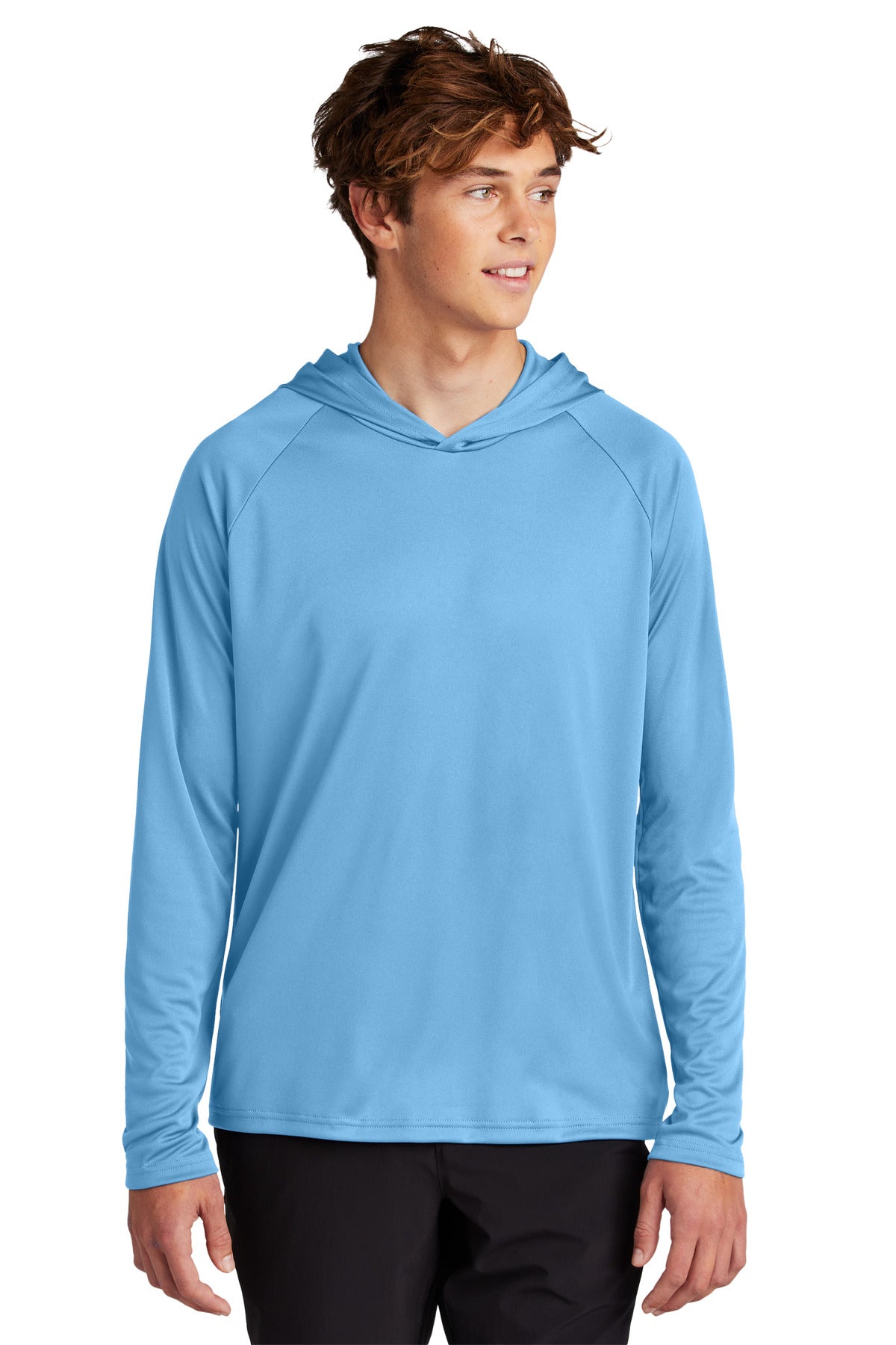 Custom Embroidered Port & Co T-Shirts  in Carolina Blue