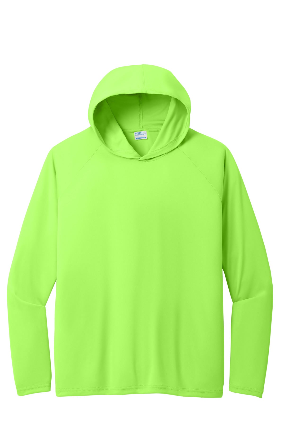 Custom Embroidered Port & Co T-Shirts  in Neon Green
