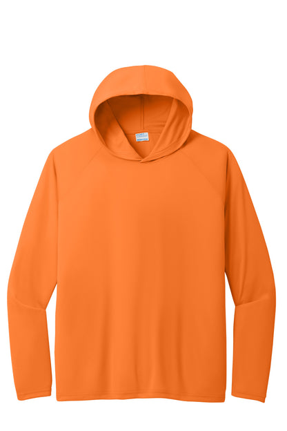 Custom Embroidered Port & Co T-Shirts  in Neon Orange