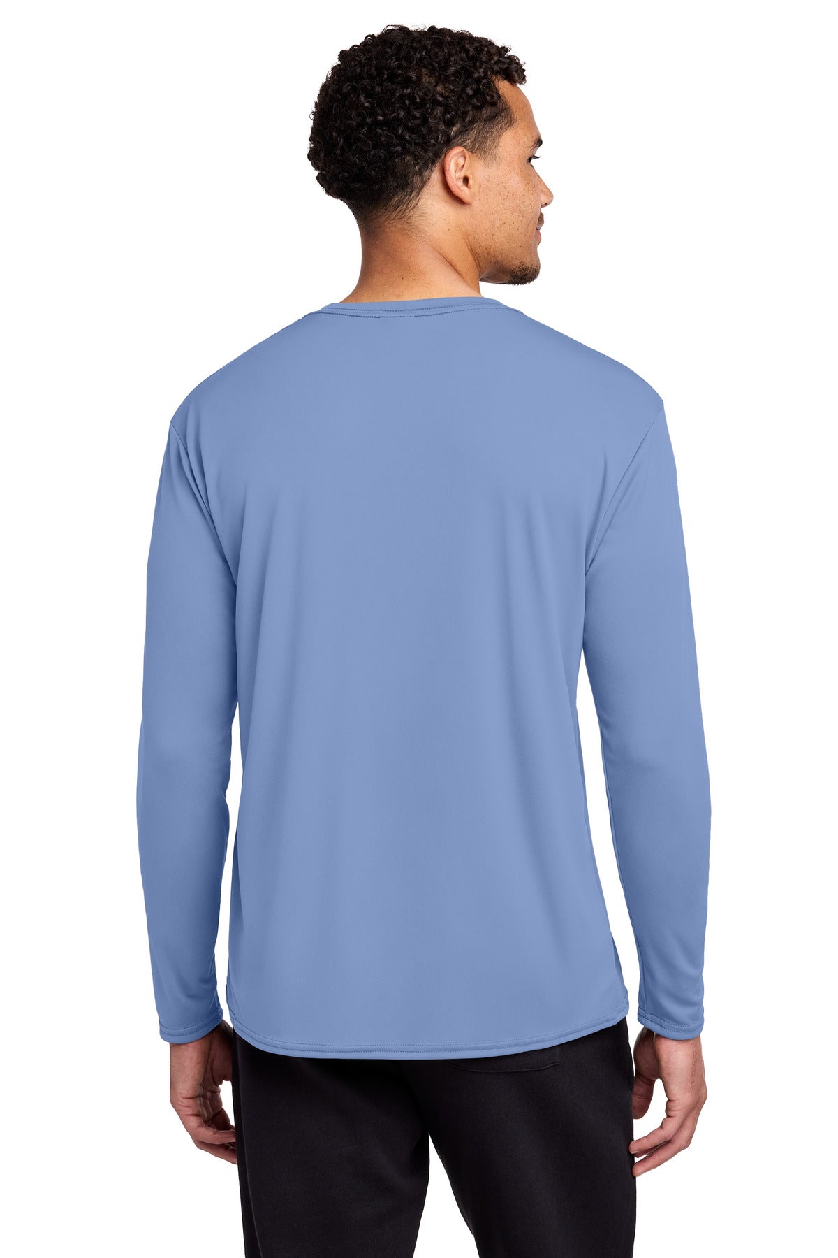 Custom Embroidered Port & Co T-Shirts  in Carolina Blue