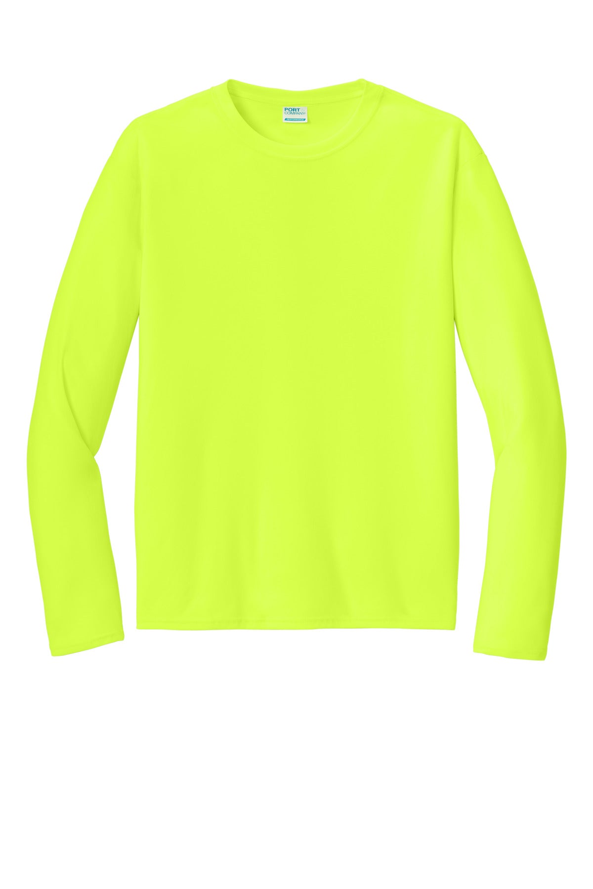 Custom Embroidered Port & Co T-Shirts  in Neon Yellow