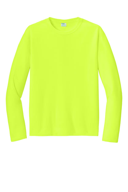 Custom Embroidered Port & Co T-Shirts  in Neon Yellow