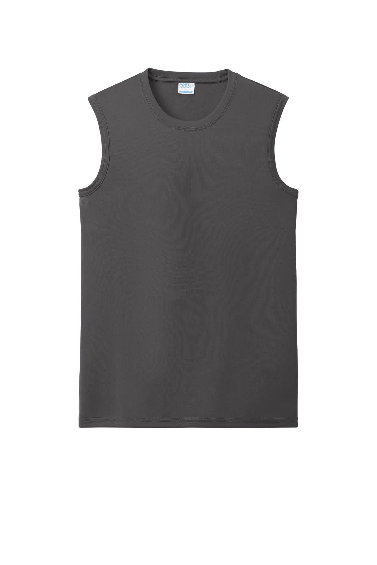 Custom Embroidered Port & Co T-Shirts  in Charcoal