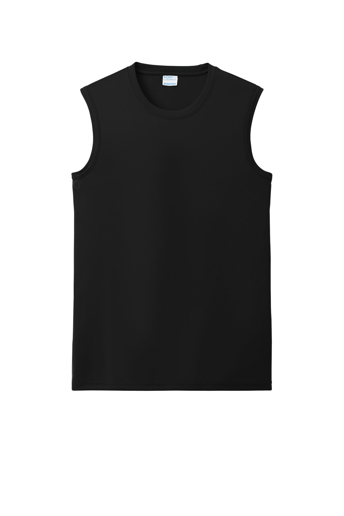 Custom Embroidered Port & Co T-Shirts  in Jet Black