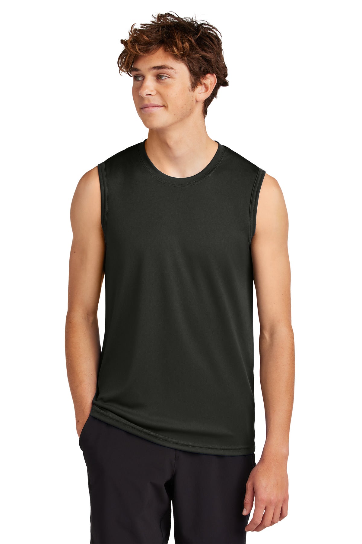 Custom Embroidered Port & Co T-Shirts  in Jet Black