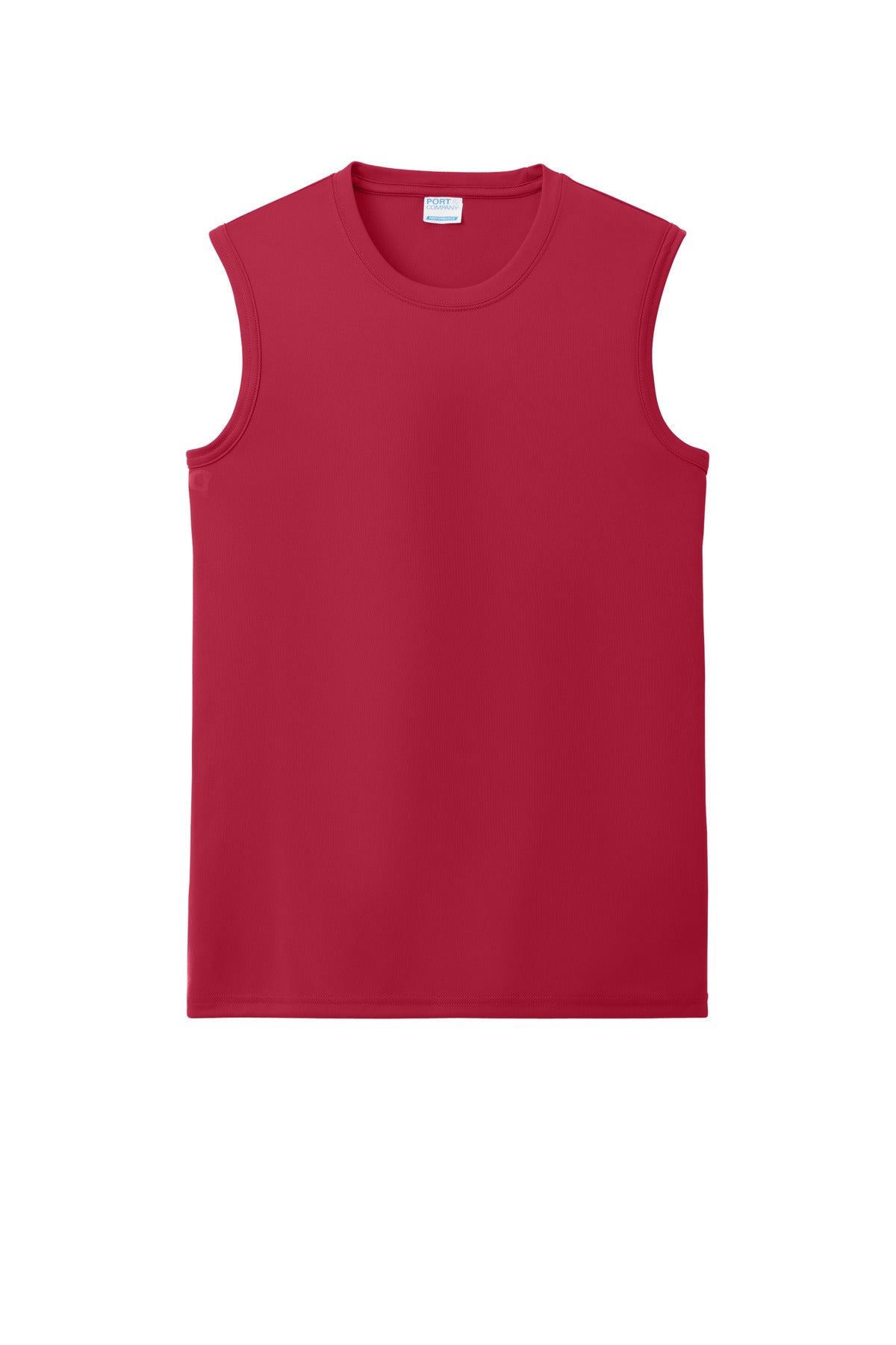 Custom Embroidered Port & Co T-Shirts  in Red