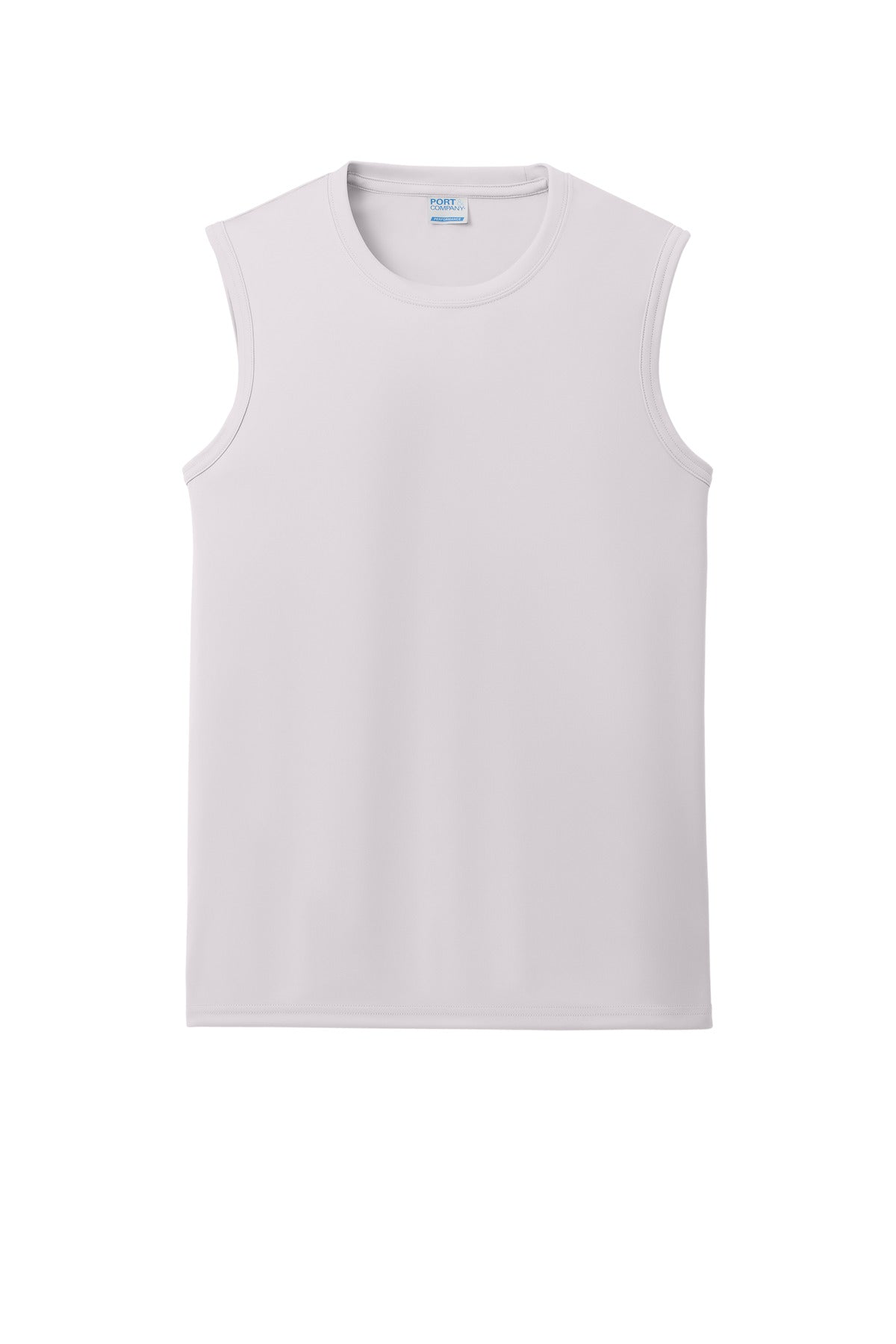 Custom Embroidered Port & Co T-Shirts  in Silver