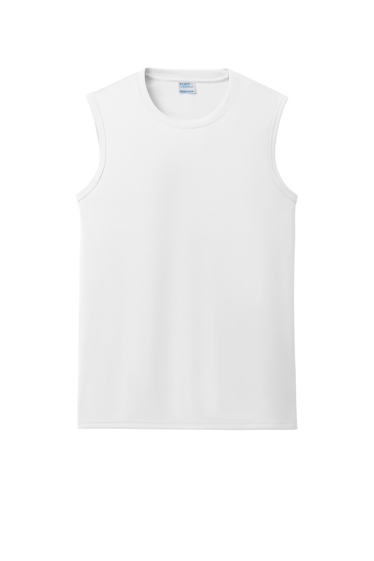 Custom Embroidered Port & Co T-Shirts  in White