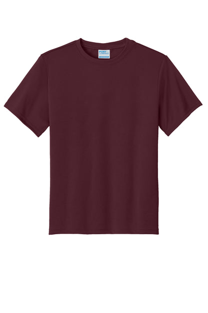Custom Embroidered Port & Co T-Shirts  in Athletic Maroon