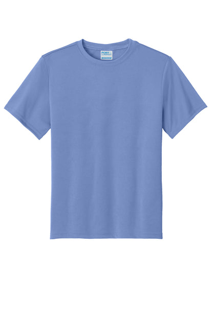 Custom Embroidered Port & Co T-Shirts  in Carolina Blue