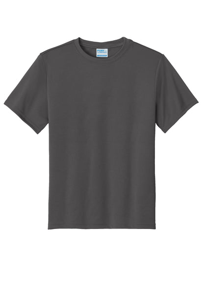 Custom Embroidered Port & Co T-Shirts  in Charcoal