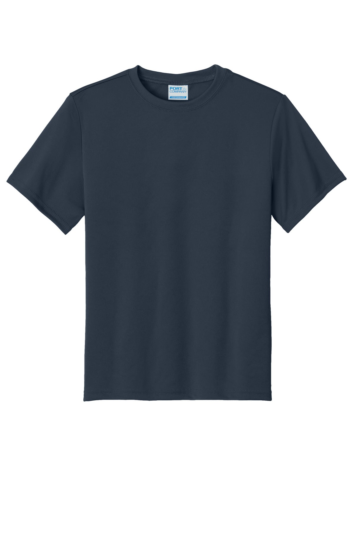 Custom Embroidered Port & Co T-Shirts  in Deep Navy