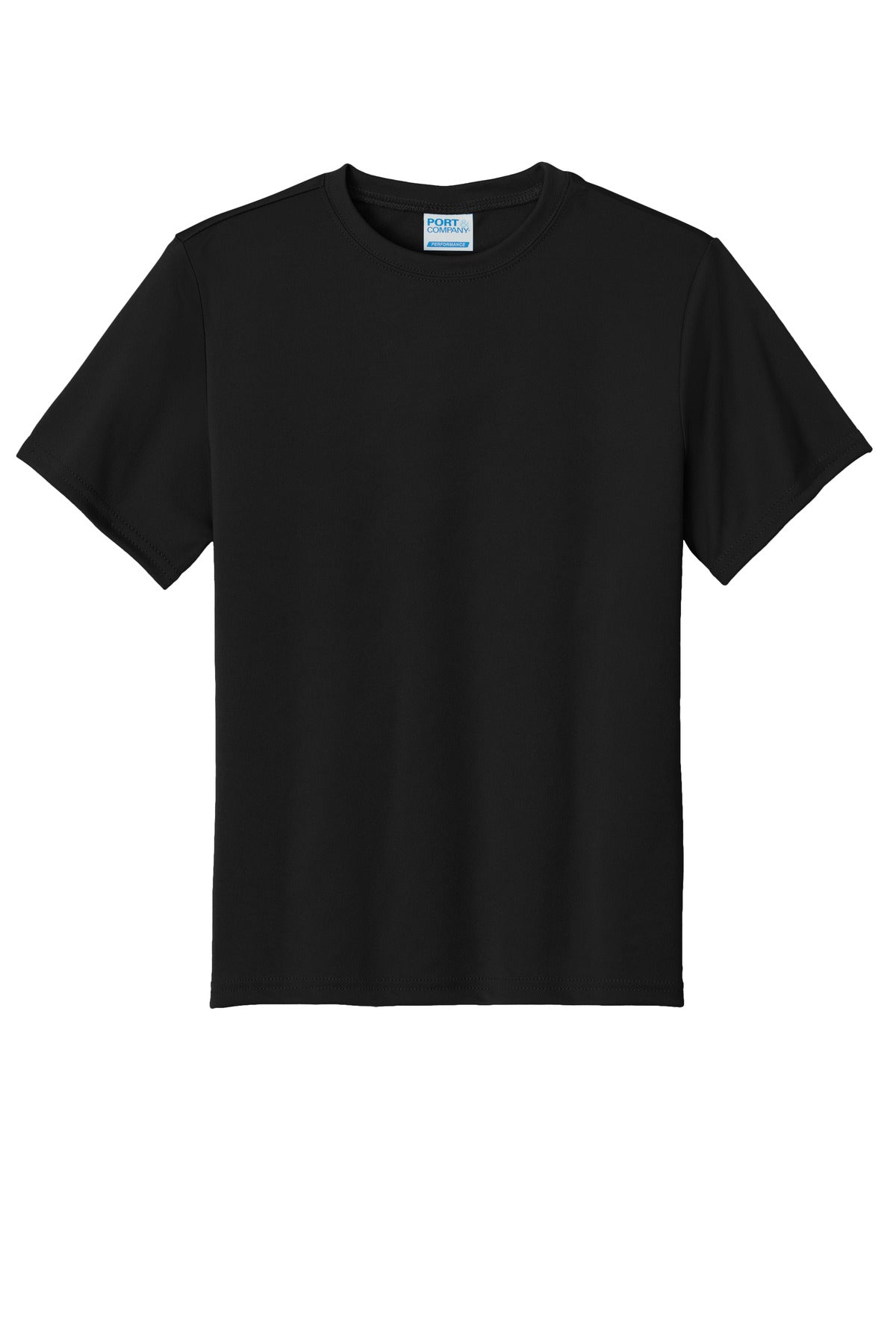 Custom Embroidered Port & Co T-Shirts  in Jet Black