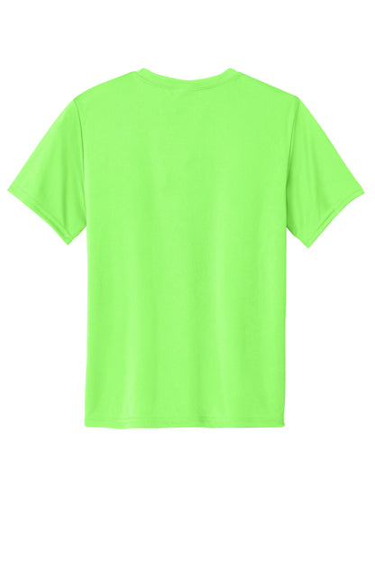 Custom Embroidered Port & Co T-Shirts  in Neon Green