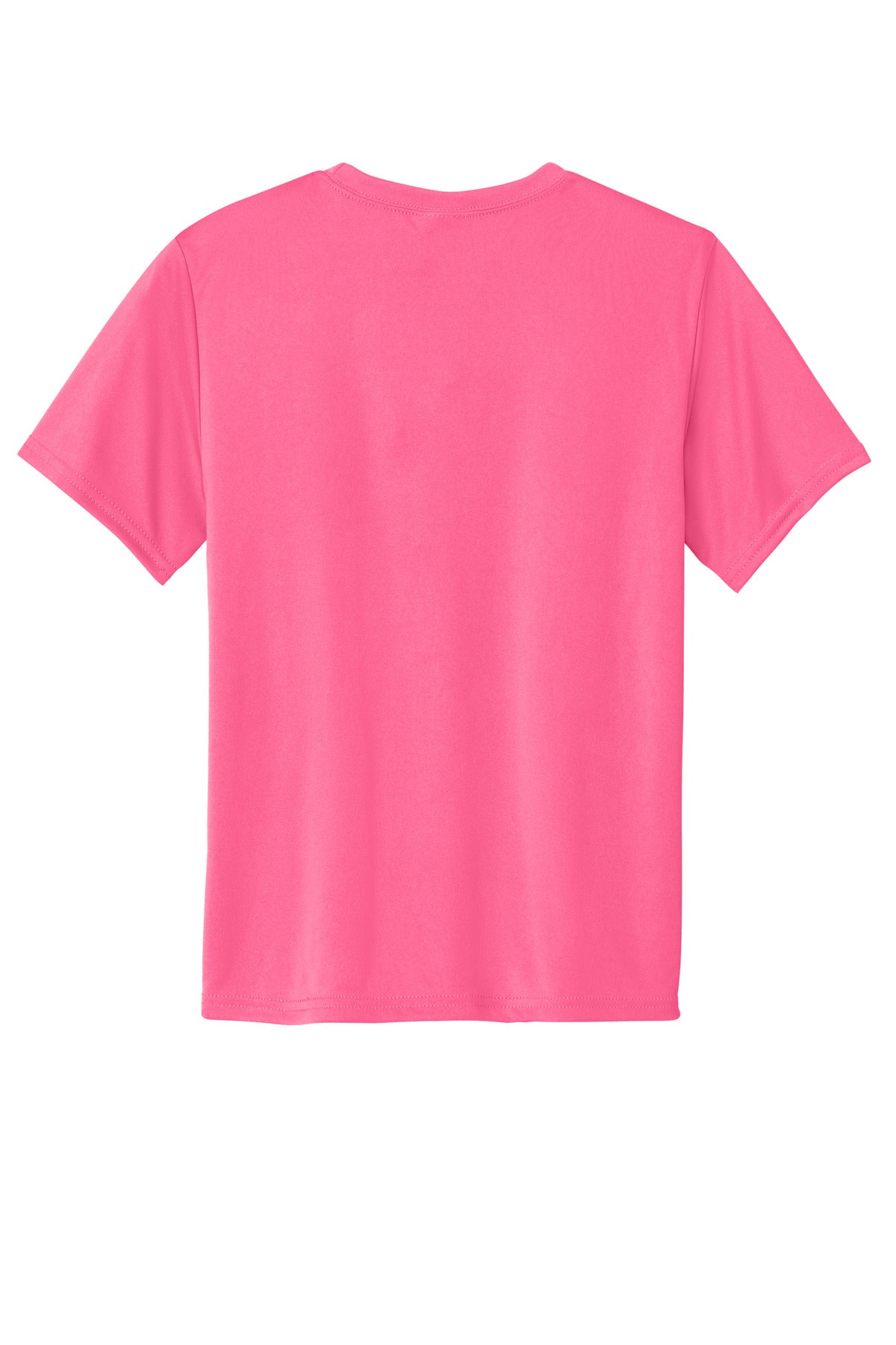 Custom Embroidered Port & Co T-Shirts  in Neon Pink