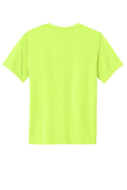 Custom Embroidered Port & Co T-Shirts  in Neon Yellow