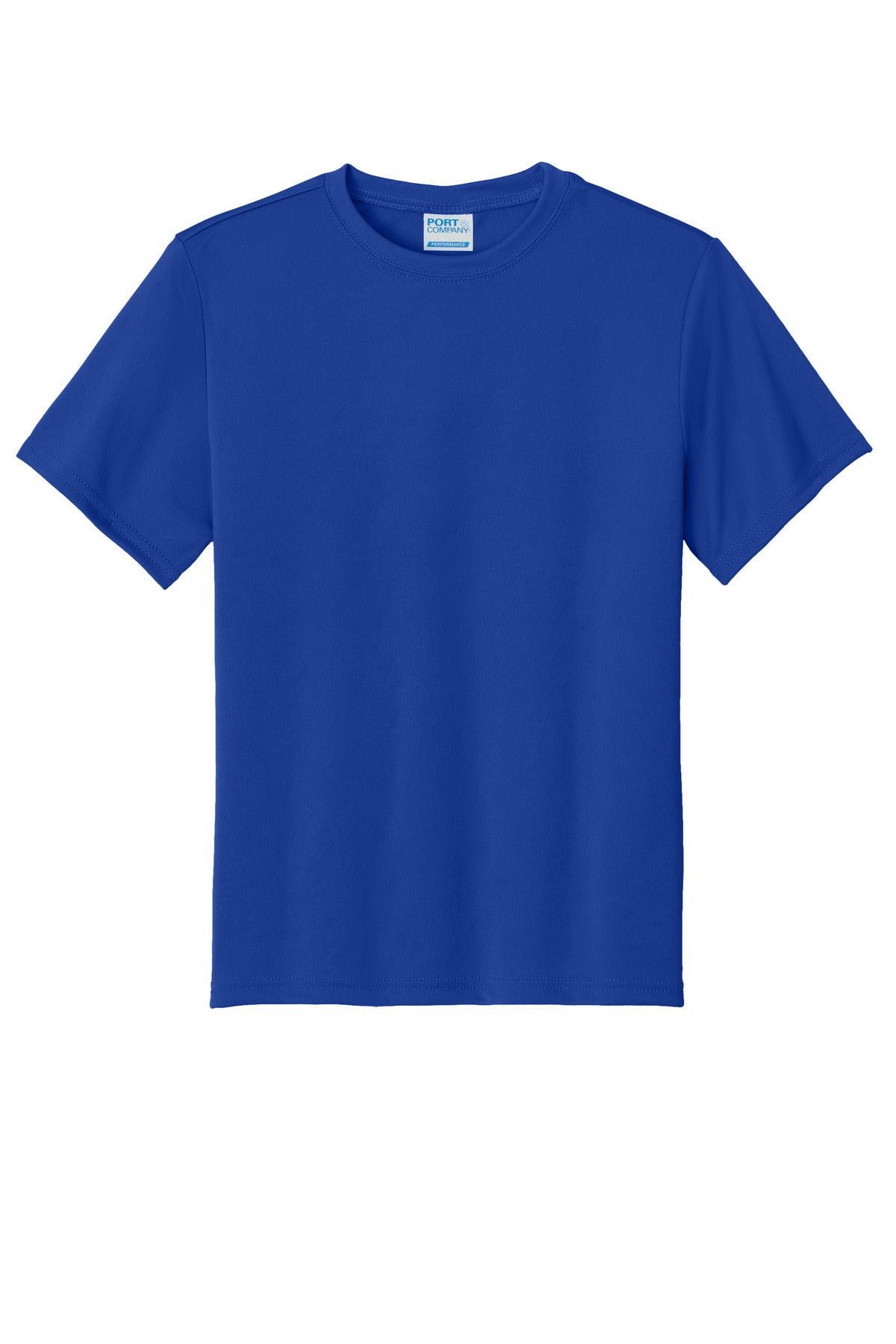 Custom Embroidered Port & Co T-Shirts  in True Royal